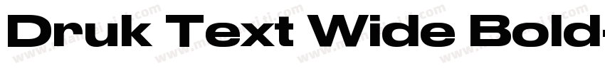 Druk Text Wide Bold字体转换